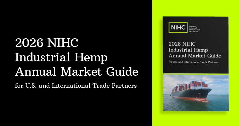 2026 NIHC Industrial Hemp Annual Market Guide for U.S. and International Trade Partners